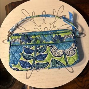 Vera Bradley Doodle Daisy Wristlet